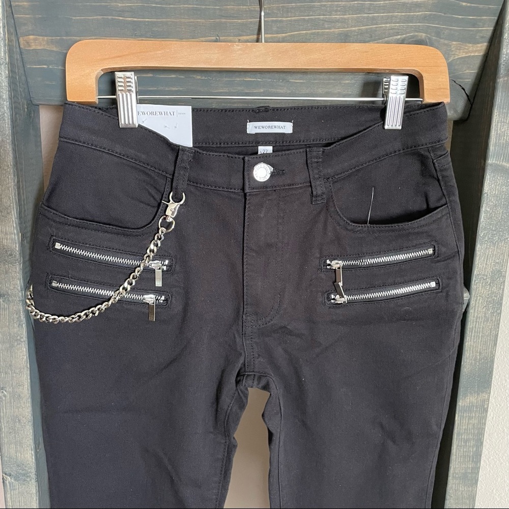 NEW | WeWoreWhat Rocker Low Rise Kick Pant - Picture 3 of 14